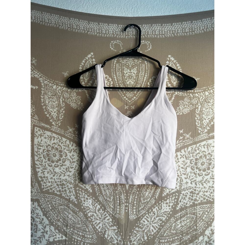 Lululemon Align Cropped Tank Top in Baby Pink Color